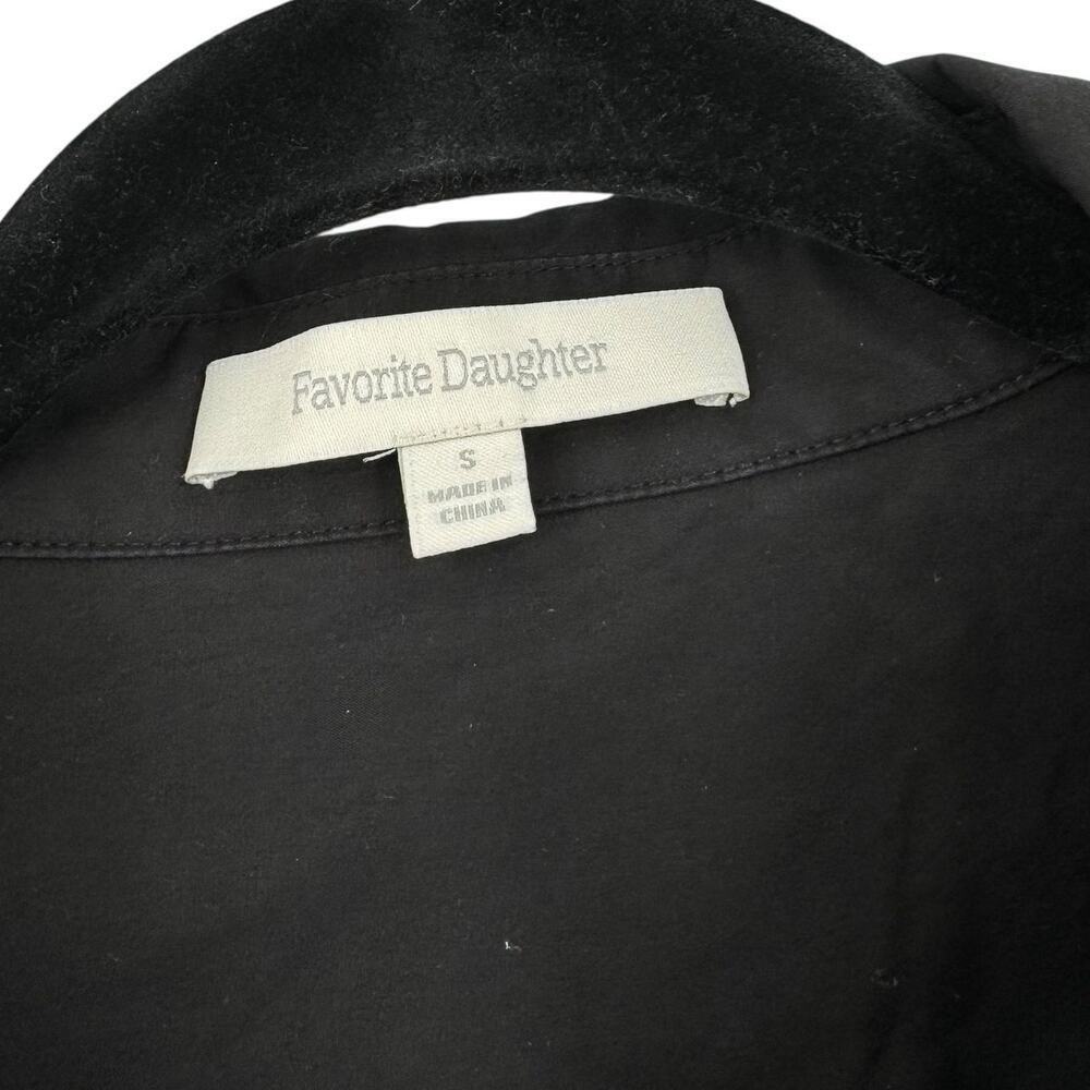 Favorite Daughter Ex-Boyfriend Shirt Black Poplin Size Small Quiet Luxury - Picture 5 of 8